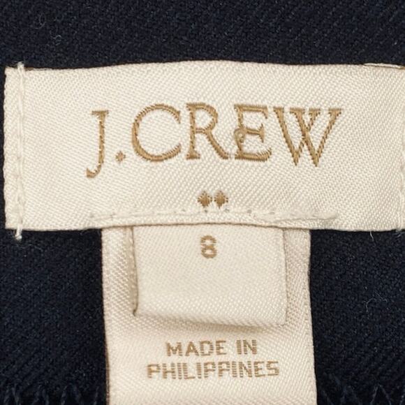 J Crew Schoolboy Blazer Jacket Wool Blend Gold Crest Buttons Black Womens 8 - Picture 9 of 11